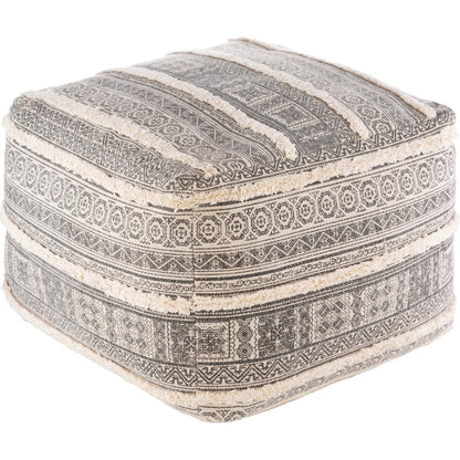 Busan - 13668 by Surya in beige, charcoal. Made from 100% cotton, 100% polybeads in a eclectic & global style.