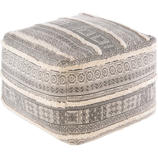Busan - 13668 by Surya in beige, charcoal. Made from 100% cotton, 100% polybeads in a eclectic & global style.