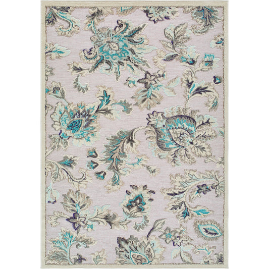 Big Sur 536565 Rug by Livabliss in tan, cream, light brown, deep teal, aqua, navy. Made from polypropylene in a unique style.