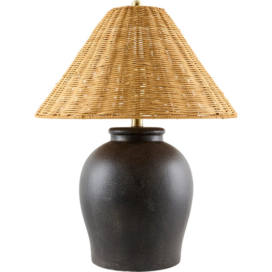 Besson Accent Table Lamp with Rattan Shade by Livabliss. Made from unique in a unique style.
