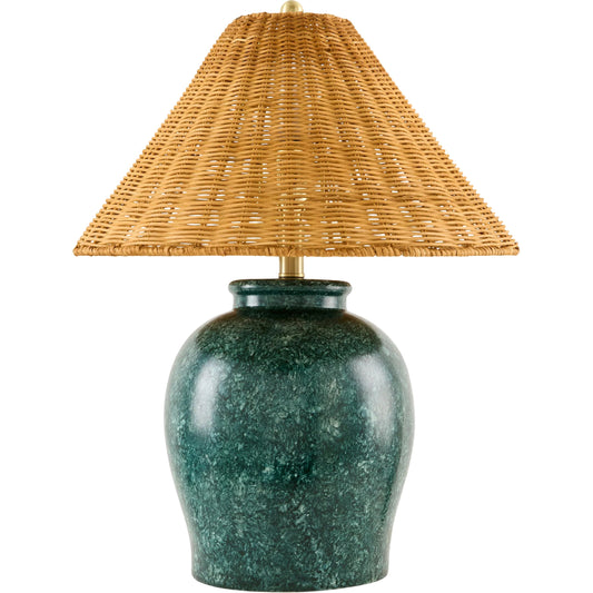 Besson Accent Table Lamp with Rattan Shade by Livabliss. Made from unique in a unique style.