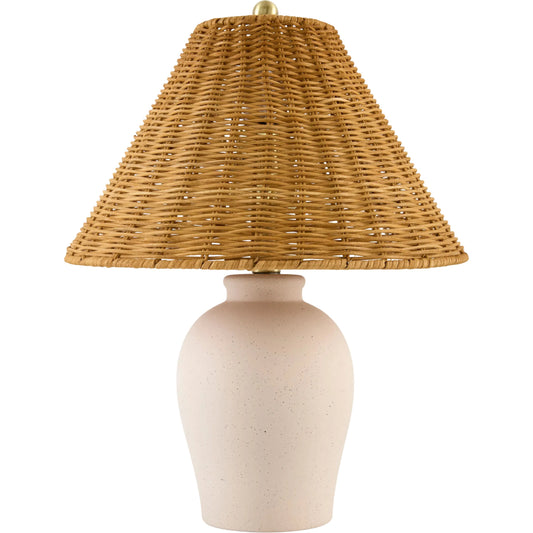 Besson Accent Table Lamp with Rattan Shade by Livabliss. Made from unique in a unique style.