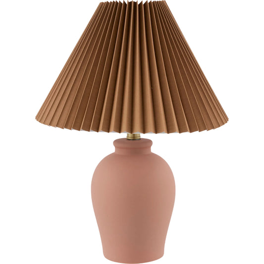 000 SI-2631410 | Primary Silo | Besson Accent Table Lamp by Livabliss in metallic gold, white, brown, terracotta, translucent and painted. Made from ceramic, linen, polyester in a unique style.