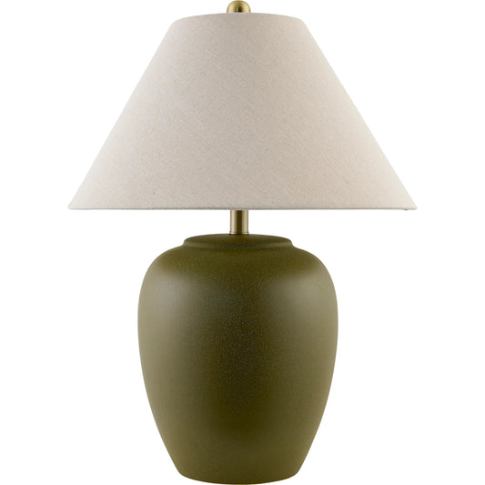 Bastillen Table Lamp by Livabliss. Made from ceramic, linen, iron in a modern style.