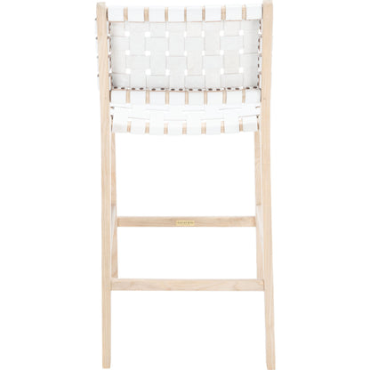 Androscoggin Counter Stool by HedgeApple Essentials. Made from sungkai 4 cm leather in a modern style.