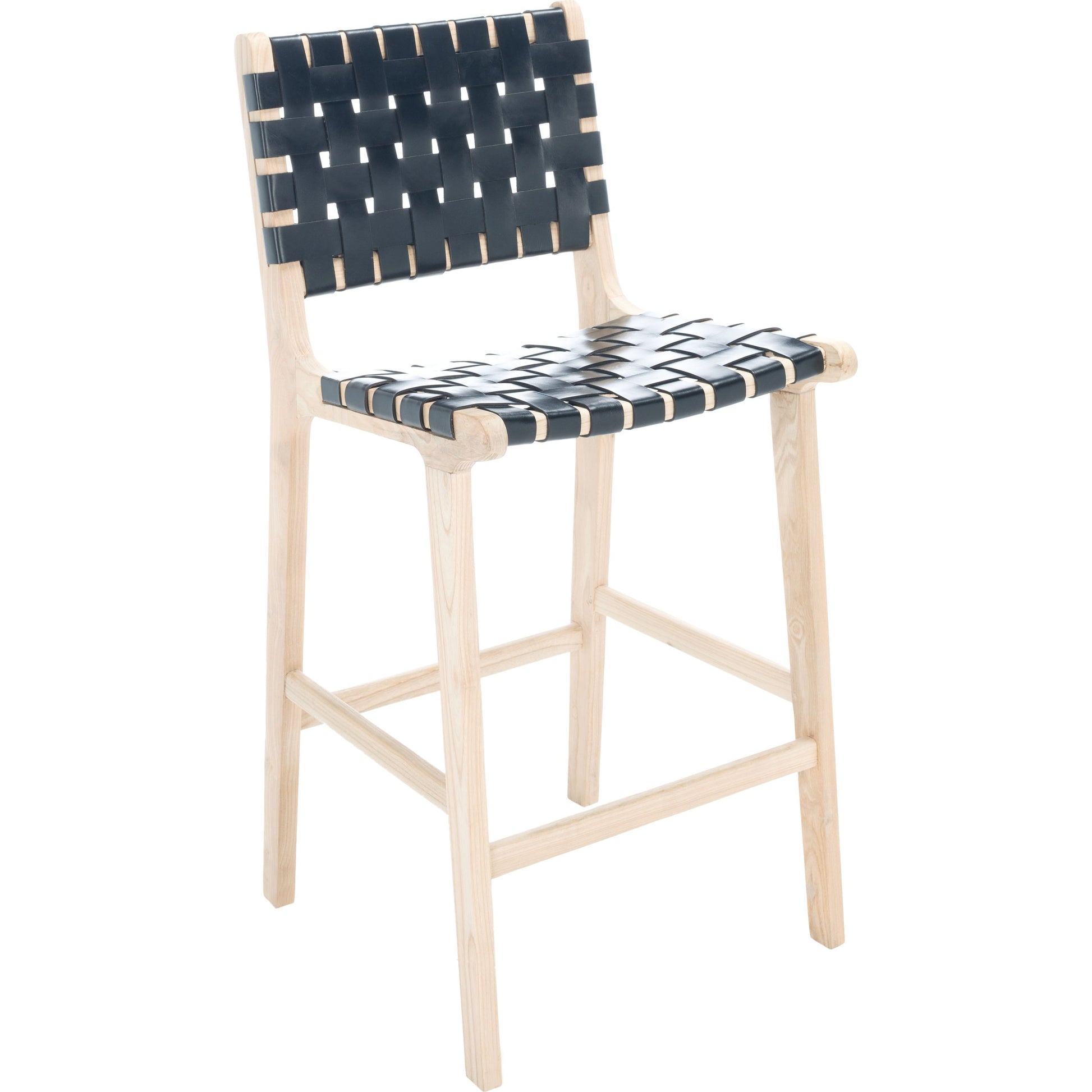 Androscoggin Counter Stool by HedgeApple Essentials. Made from sungkai 4 cm leather in a modern style.