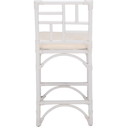 Dudley Barstool with Cushion by HedgeApple Essentials. Made from rattan, cotton, foam in a unique style.