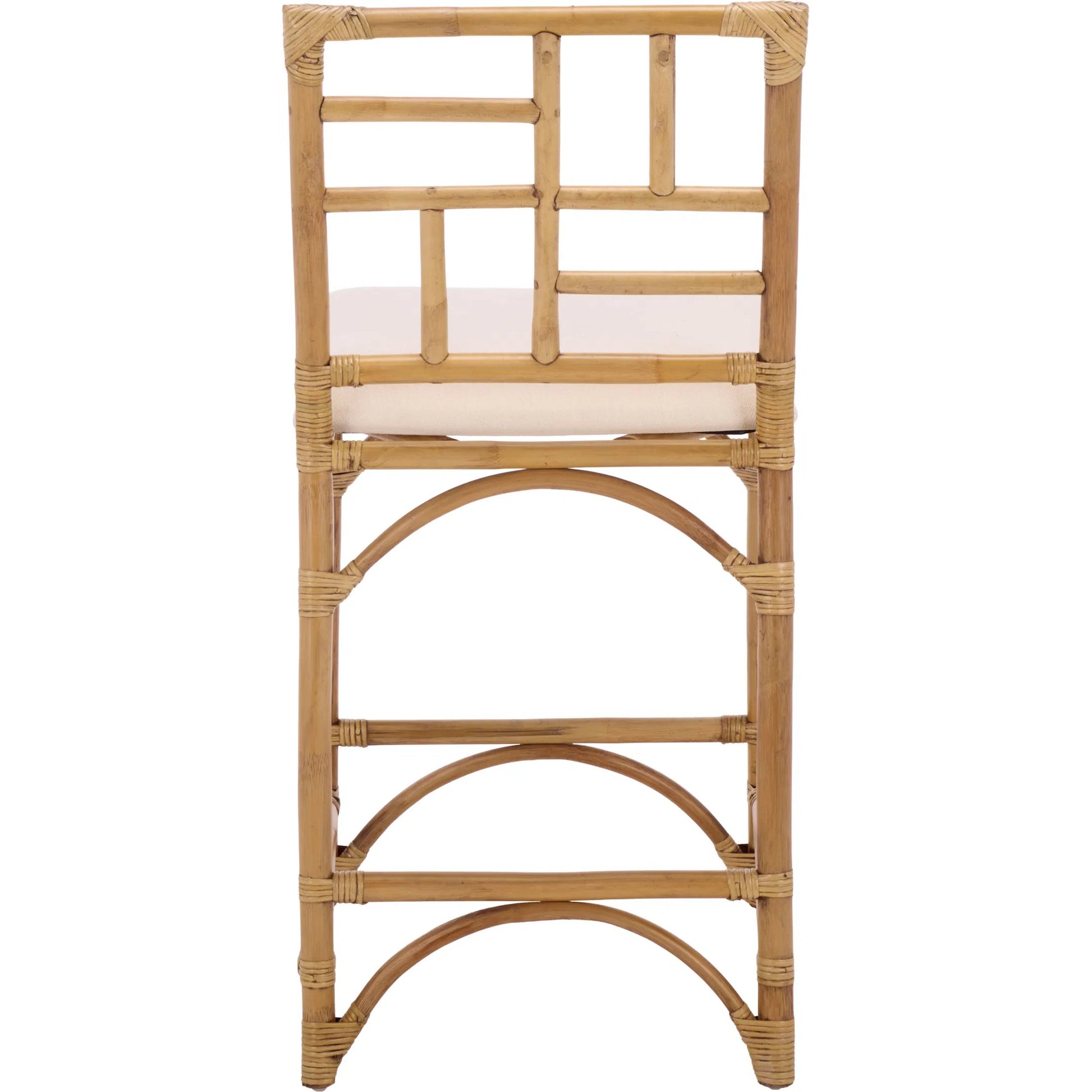 Dudley Barstool with Cushion by HedgeApple Essentials. Made from rattan, cotton, foam in a unique style.