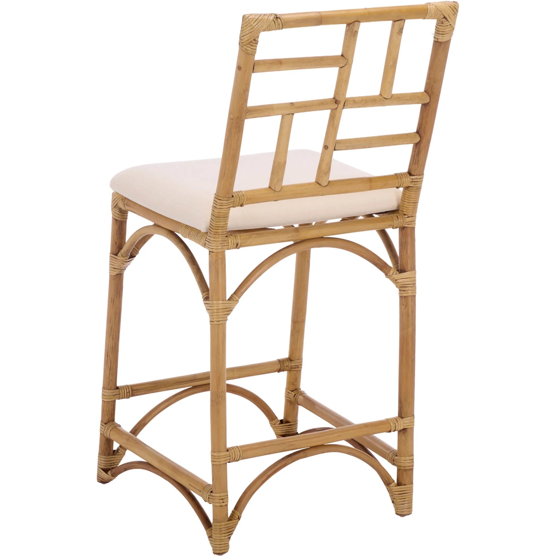 Dudley Barstool with Cushion by HedgeApple Essentials. Made from rattan, cotton, foam in a unique style.