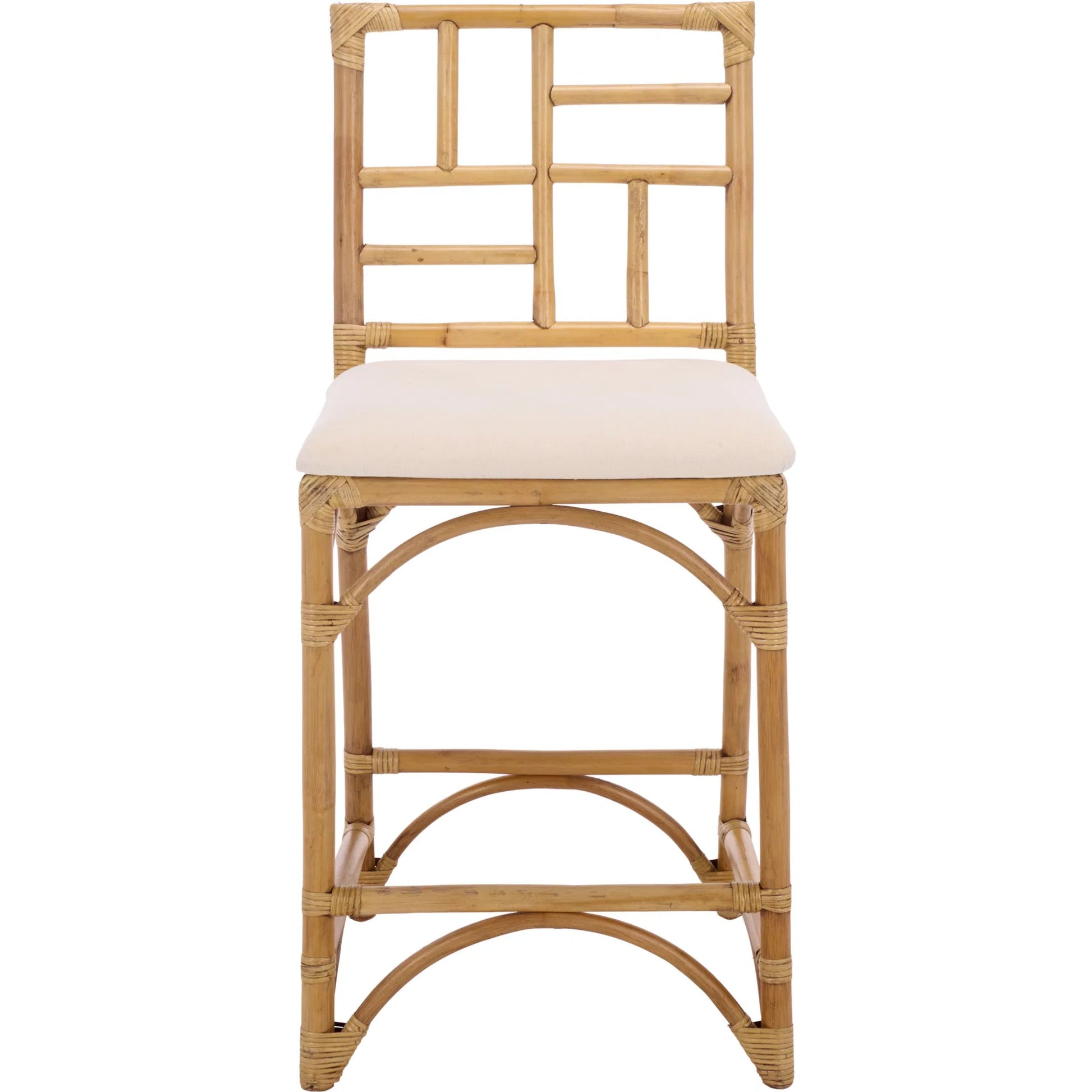 Dudley Barstool with Cushion by HedgeApple Essentials. Made from rattan, cotton, foam in a unique style.