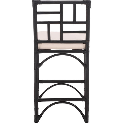 Dudley Barstool with Cushion by HedgeApple Essentials. Made from rattan, cotton, foam in a unique style.