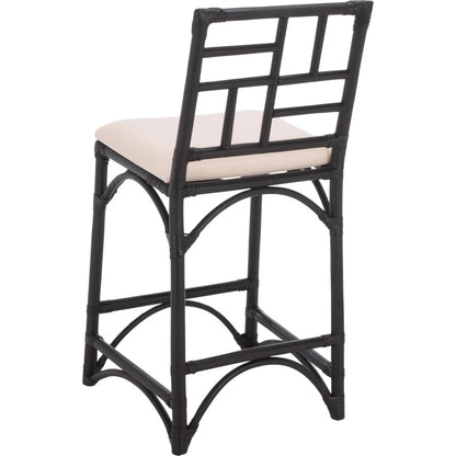 Dudley Barstool with Cushion by HedgeApple Essentials. Made from rattan, cotton, foam in a unique style.