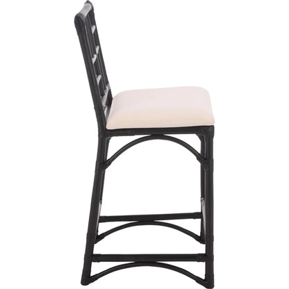 Dudley Barstool with Cushion by HedgeApple Essentials. Made from rattan, cotton, foam in a unique style.