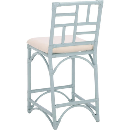 Dudley Barstool with Cushion by HedgeApple Essentials. Made from rattan, cotton, foam in a unique style.