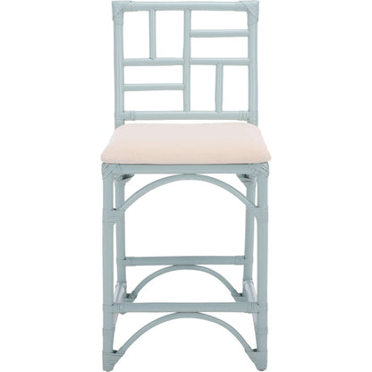 Dudley Barstool with Cushion by HedgeApple Essentials. Made from rattan, cotton, foam in a unique style.