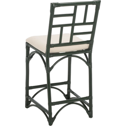 Dudley Barstool with Cushion by HedgeApple Essentials. Made from rattan, cotton, foam in a unique style.