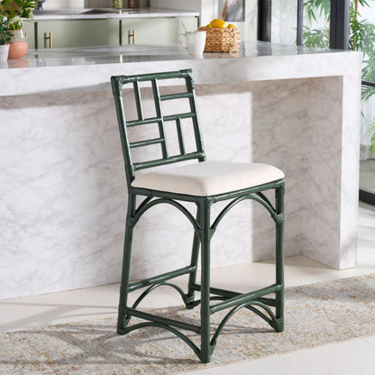 Dudley Barstool with Cushion by HedgeApple Essentials. Made from rattan, cotton, foam in a unique style.