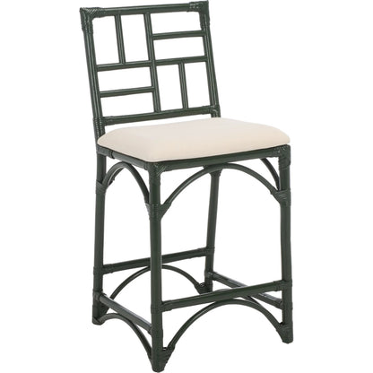 Dudley Barstool with Cushion by HedgeApple Essentials. Made from rattan, cotton, foam in a unique style.