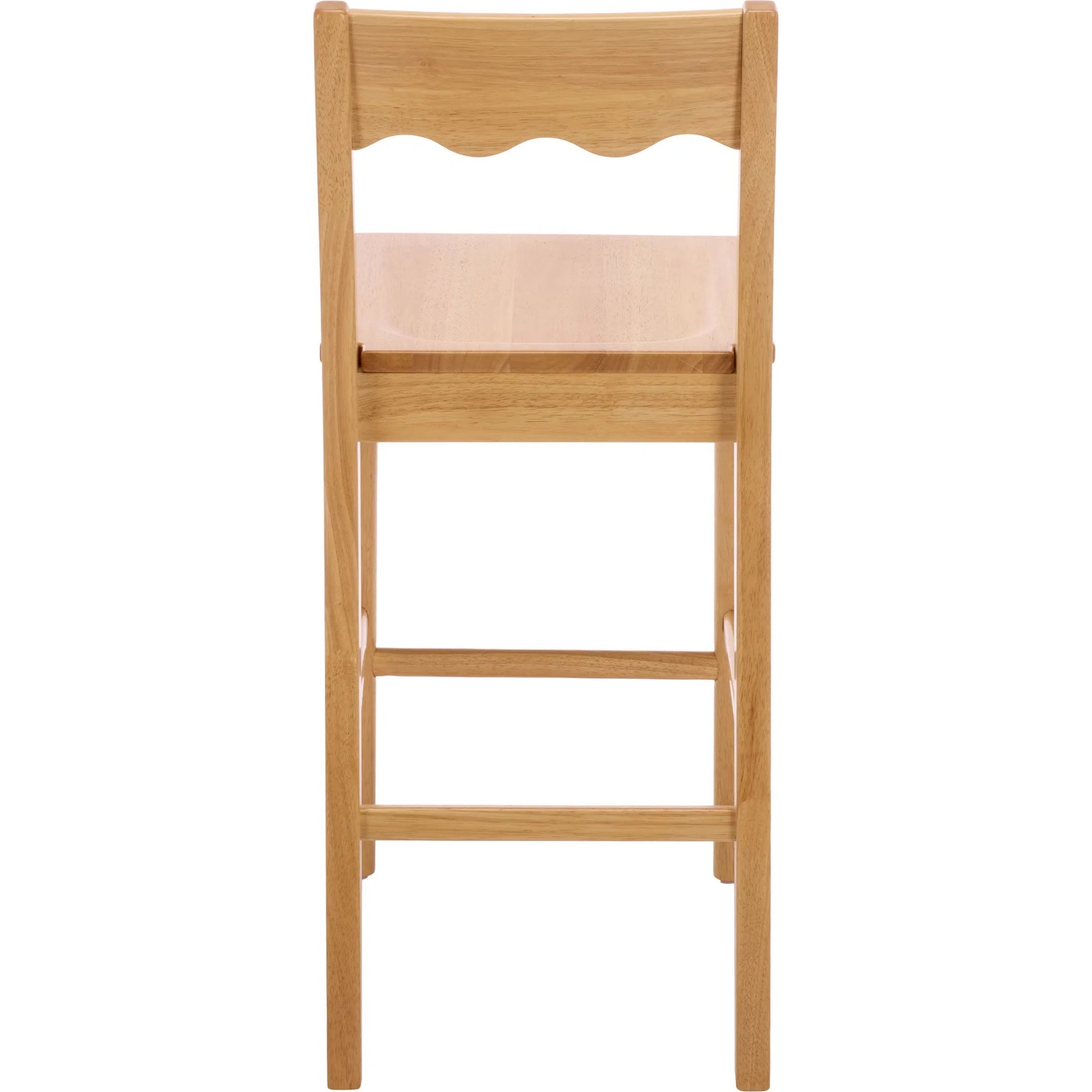 Newark Scallop Counter Stool by HedgeApple Essentials. Made from rubberwood in a unique style.