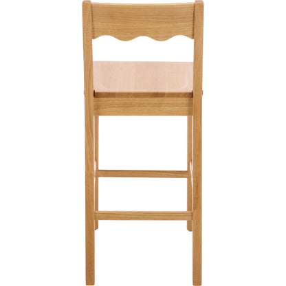 Newark Scallop Counter Stool by HedgeApple Essentials. Made from rubberwood in a unique style.
