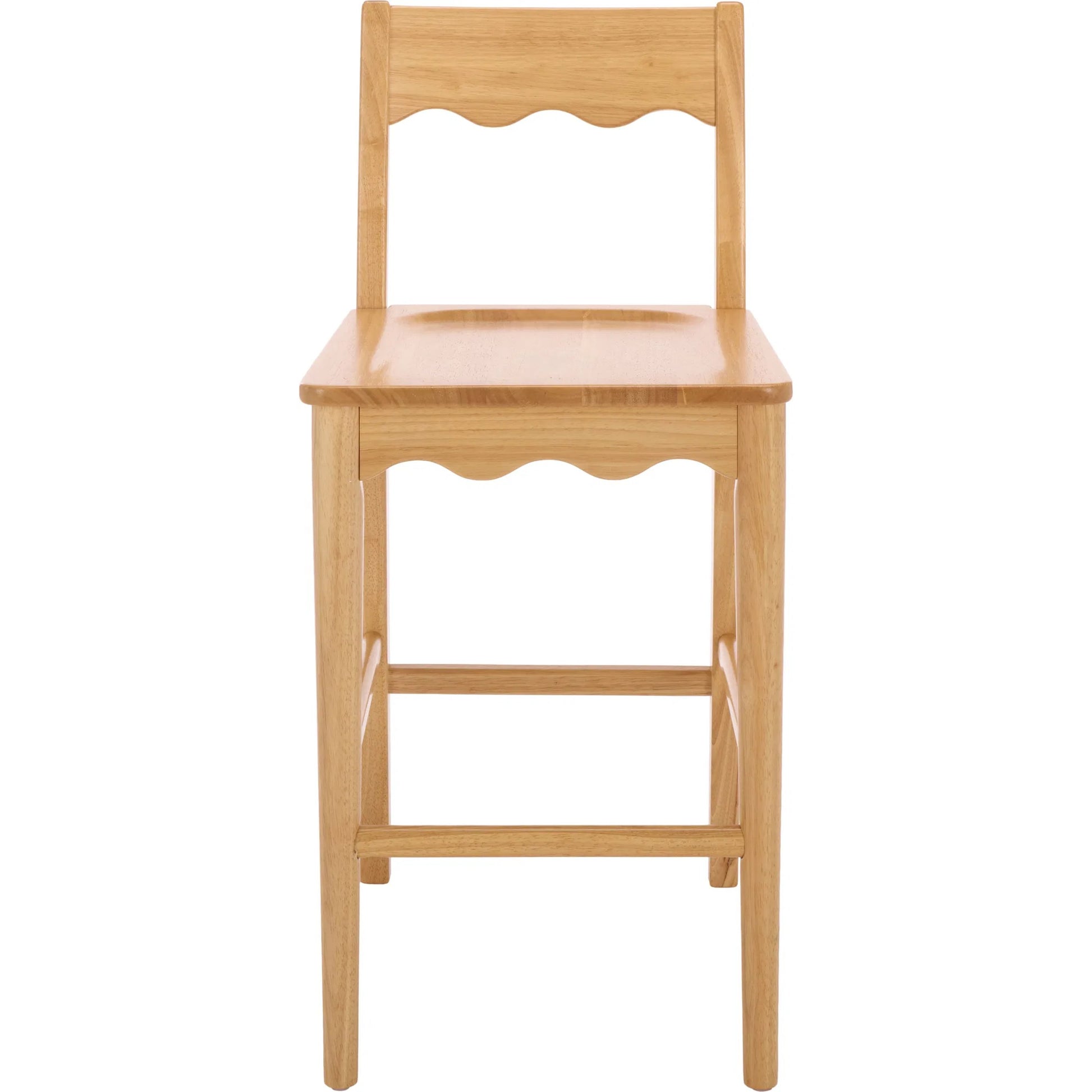 Newark Scallop Counter Stool by HedgeApple Essentials. Made from rubberwood in a unique style.