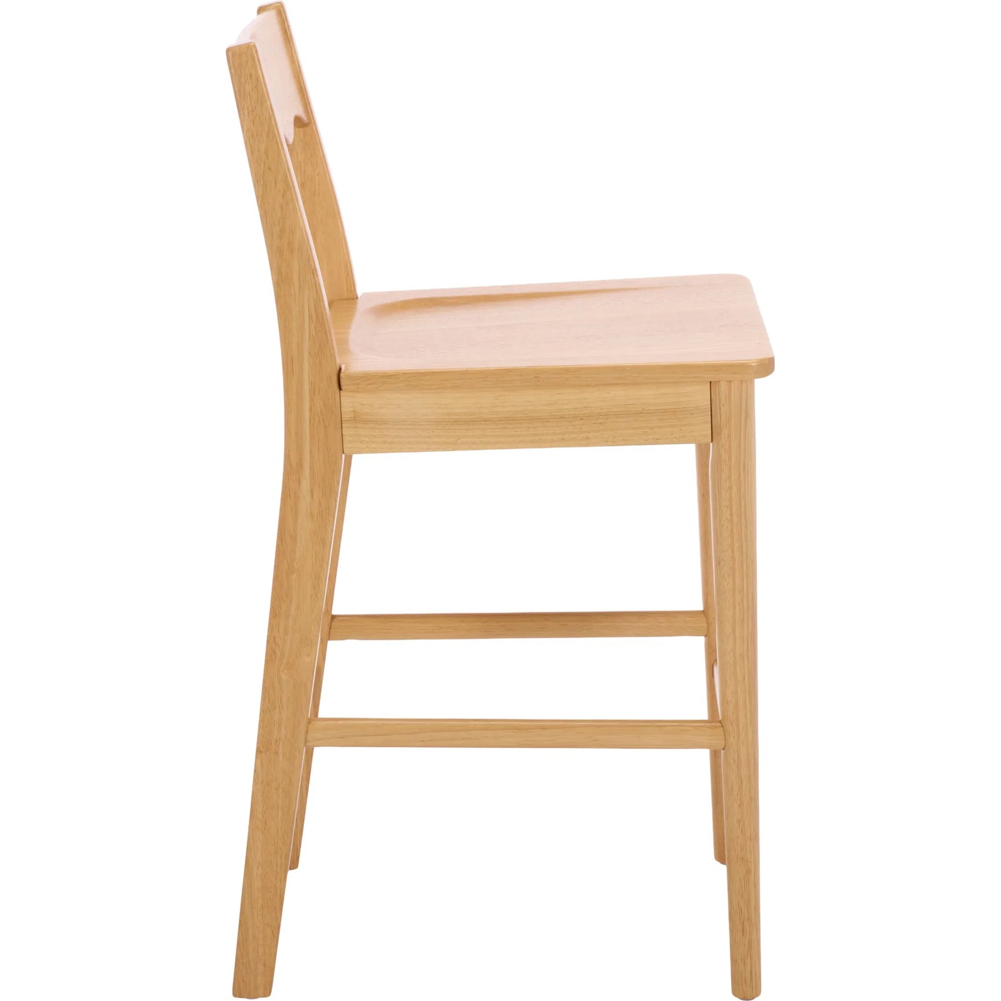 Newark Scallop Counter Stool by HedgeApple Essentials. Made from rubberwood in a unique style.