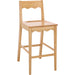 Newark Scallop Counter Stool by HedgeApple Essentials. Made from rubberwood in a unique style.