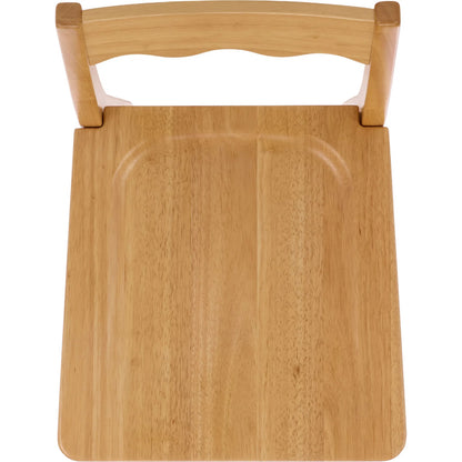 Newark Scallop Counter Stool by HedgeApple Essentials. Made from rubberwood in a unique style.
