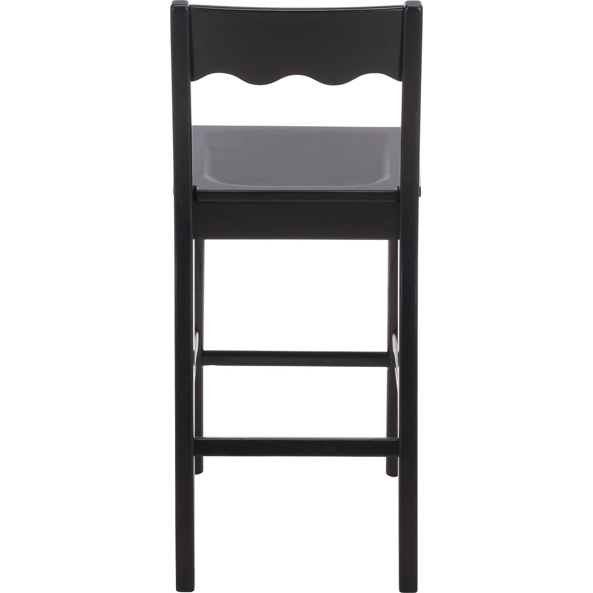 Newark Scallop Counter Stool by HedgeApple Essentials. Made from rubberwood in a unique style.