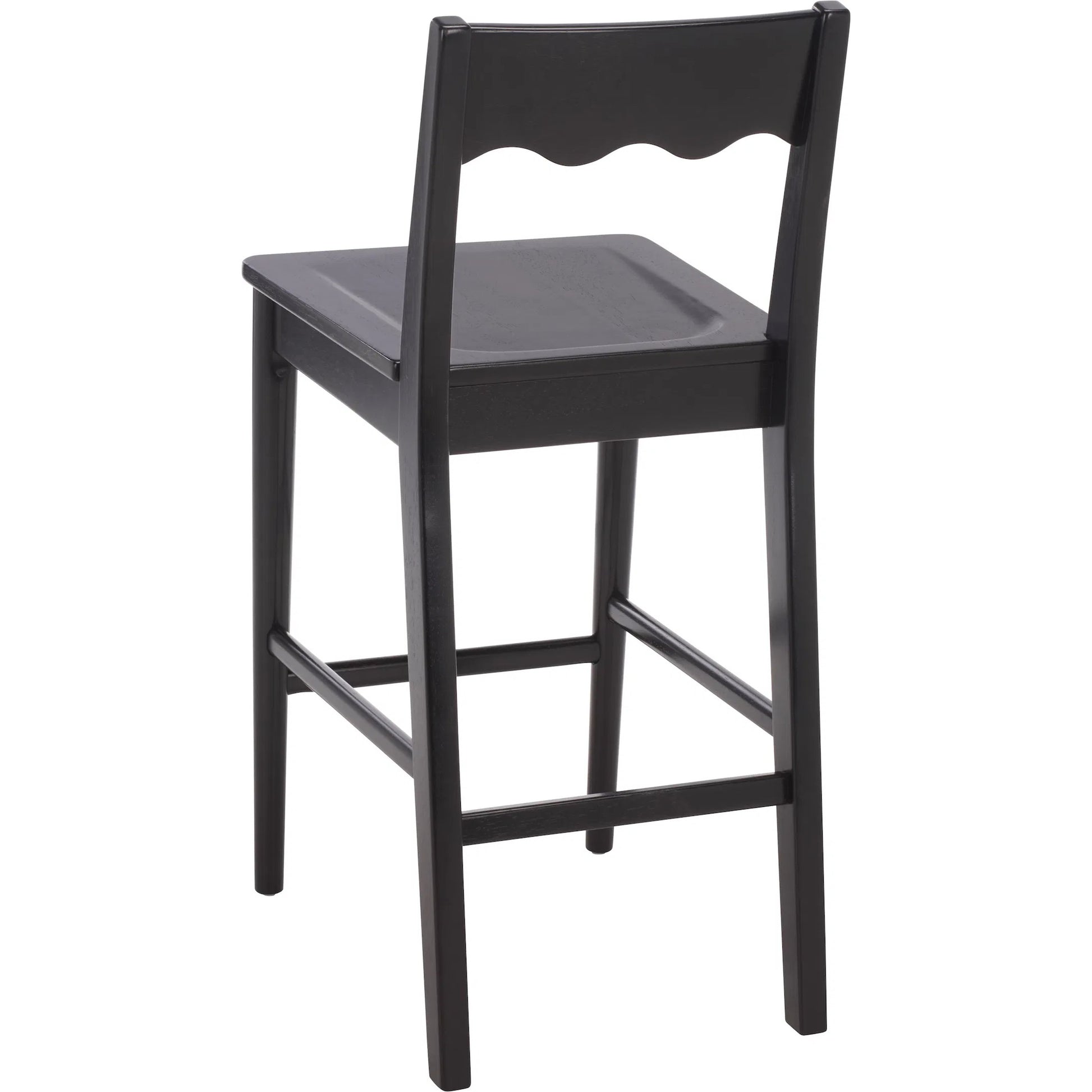 Newark Scallop Counter Stool by HedgeApple Essentials. Made from rubberwood in a unique style.