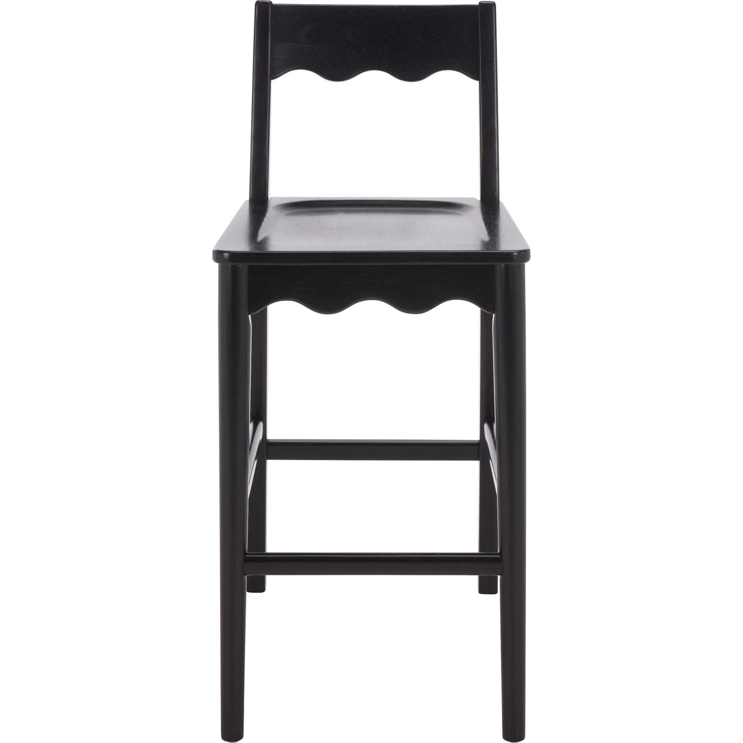 012 SI-2629795 | Additional Silo | Newark Scallop Counter Stool by HedgeApple Essentials. Made from rubberwood in a unique style.
