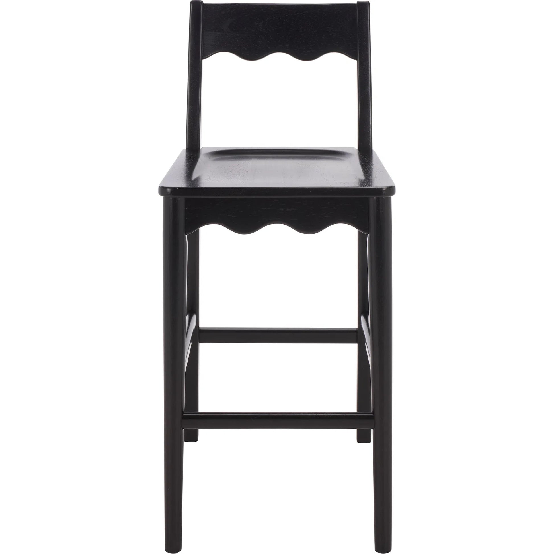 Newark Scallop Counter Stool by HedgeApple Essentials. Made from rubberwood in a unique style.