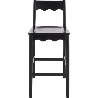 Newark Scallop Counter Stool by HedgeApple Essentials. Made from rubberwood in a unique style.