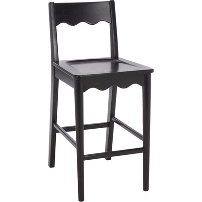 Newark Scallop Counter Stool by HedgeApple Essentials. Made from rubberwood in a unique style.