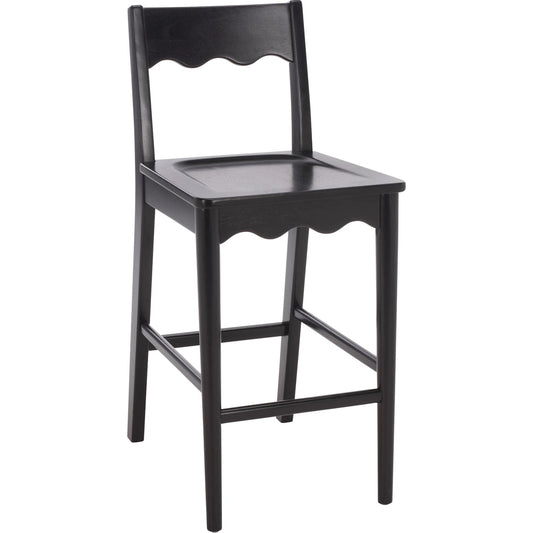 Newark Scallop Counter Stool by HedgeApple Essentials. Made from rubberwood in a unique style.