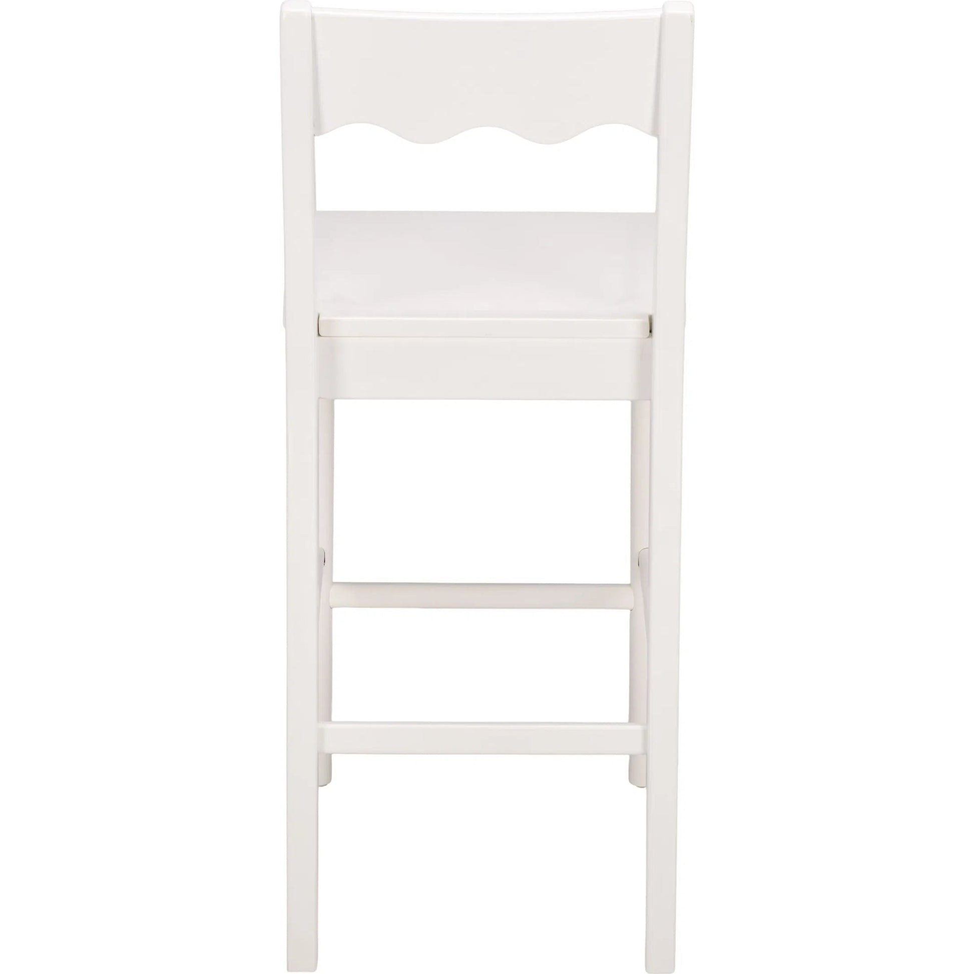 Newark Scallop Counter Stool by HedgeApple Essentials. Made from rubberwood in a unique style.