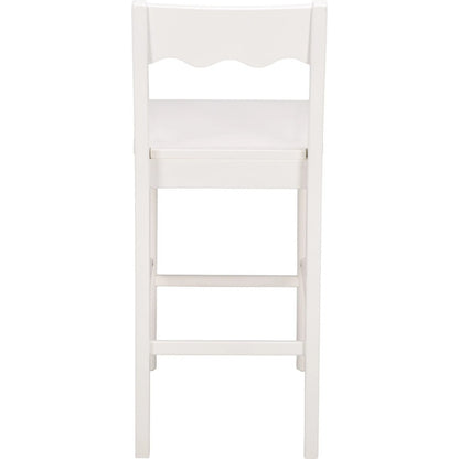 Newark Scallop Counter Stool by HedgeApple Essentials. Made from rubberwood in a unique style.