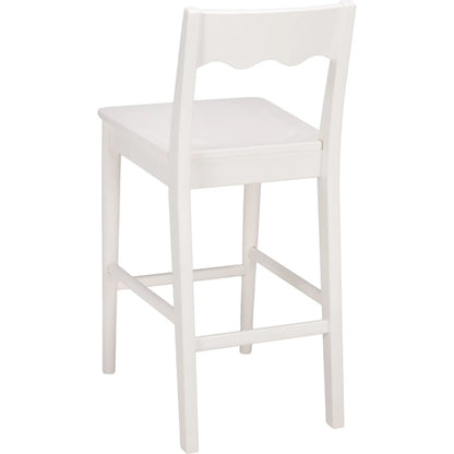 Newark Scallop Counter Stool by HedgeApple Essentials. Made from rubberwood in a unique style.