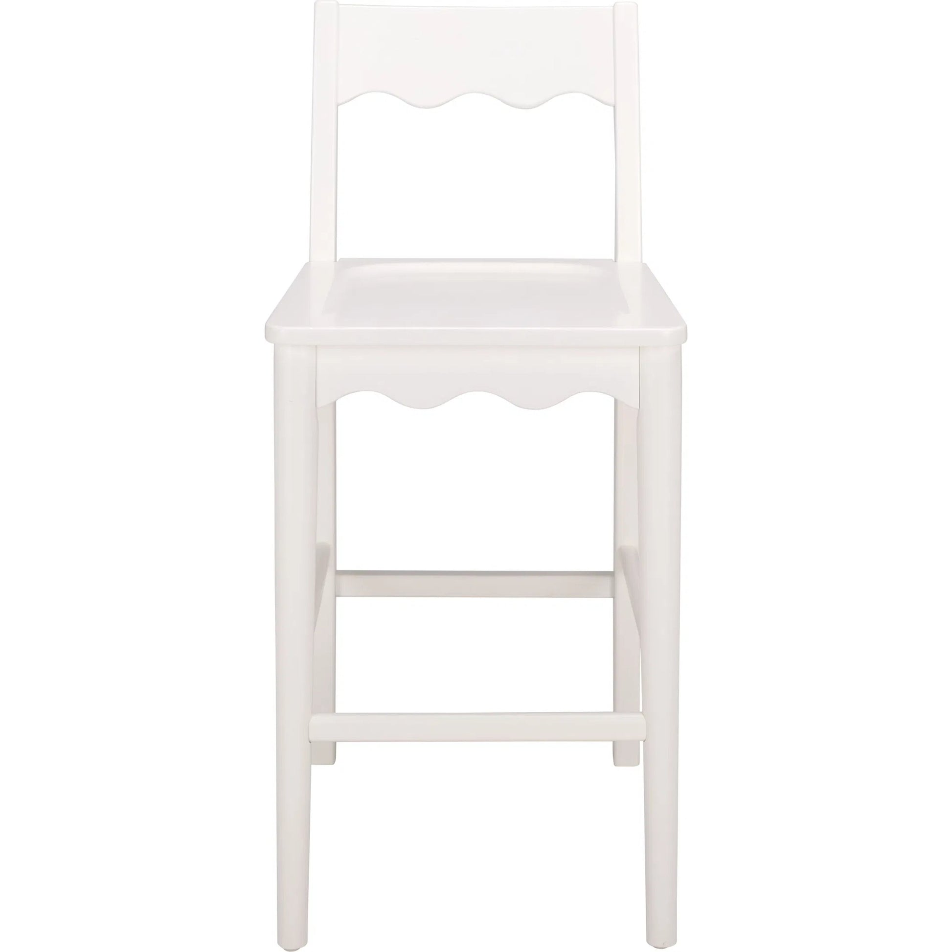 Newark Scallop Counter Stool by HedgeApple Essentials. Made from rubberwood in a unique style.