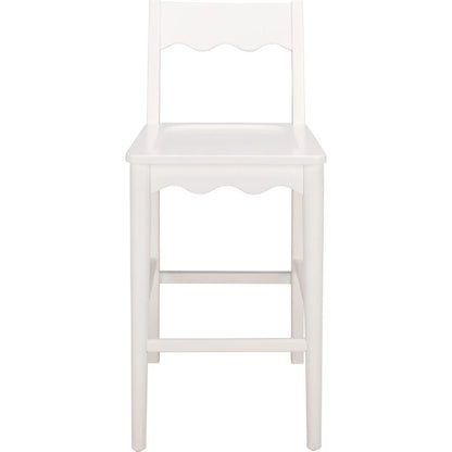Newark Scallop Counter Stool by HedgeApple Essentials. Made from rubberwood in a unique style.