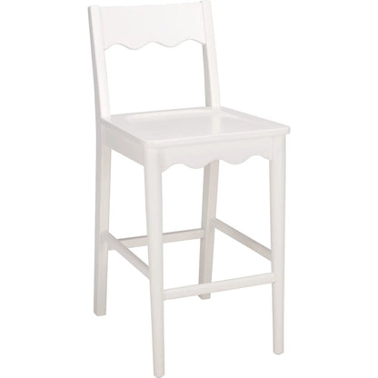 Newark Scallop Counter Stool by HedgeApple Essentials. Made from rubberwood in a unique style.