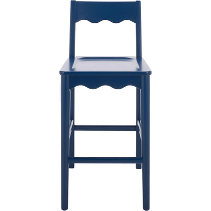 Newark Scallop Counter Stool by HedgeApple Essentials. Made from rubberwood in a unique style.
