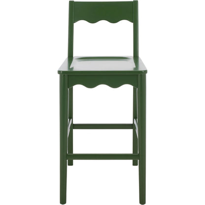 Newark Scallop Counter Stool by HedgeApple Essentials. Made from rubberwood in a unique style.