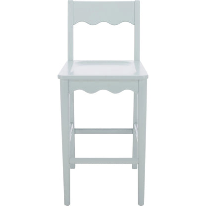 Newark Scallop Counter Stool by HedgeApple Essentials. Made from rubberwood in a unique style.