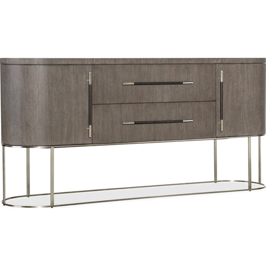 Modern Mood Server by Hooker Furniture. Made from oak veneers, metal in a modern style.