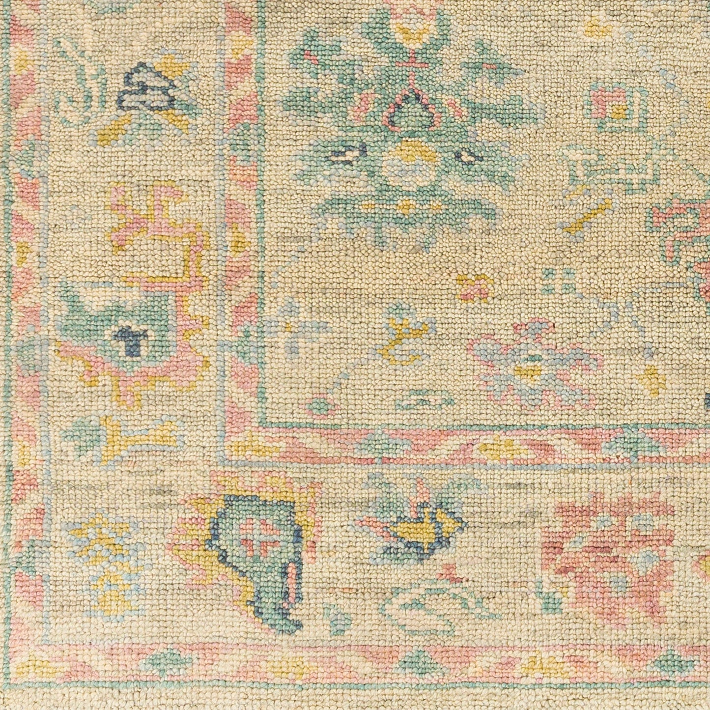 008 SI-1877815,SI-1877816,SI-1877817,SI-1877818,SI-1877819,SI-1914170 | Closeup | Biscayne Rug - 25940 by Surya in dusty pink, light beige. Made from unique in a unique style.