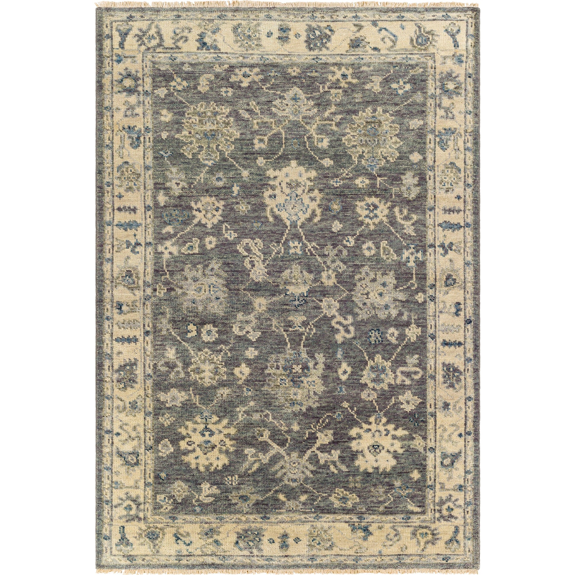 Biscayne Rug - 25942 by Surya in charcoal, black. Made from unique in a unique style.
