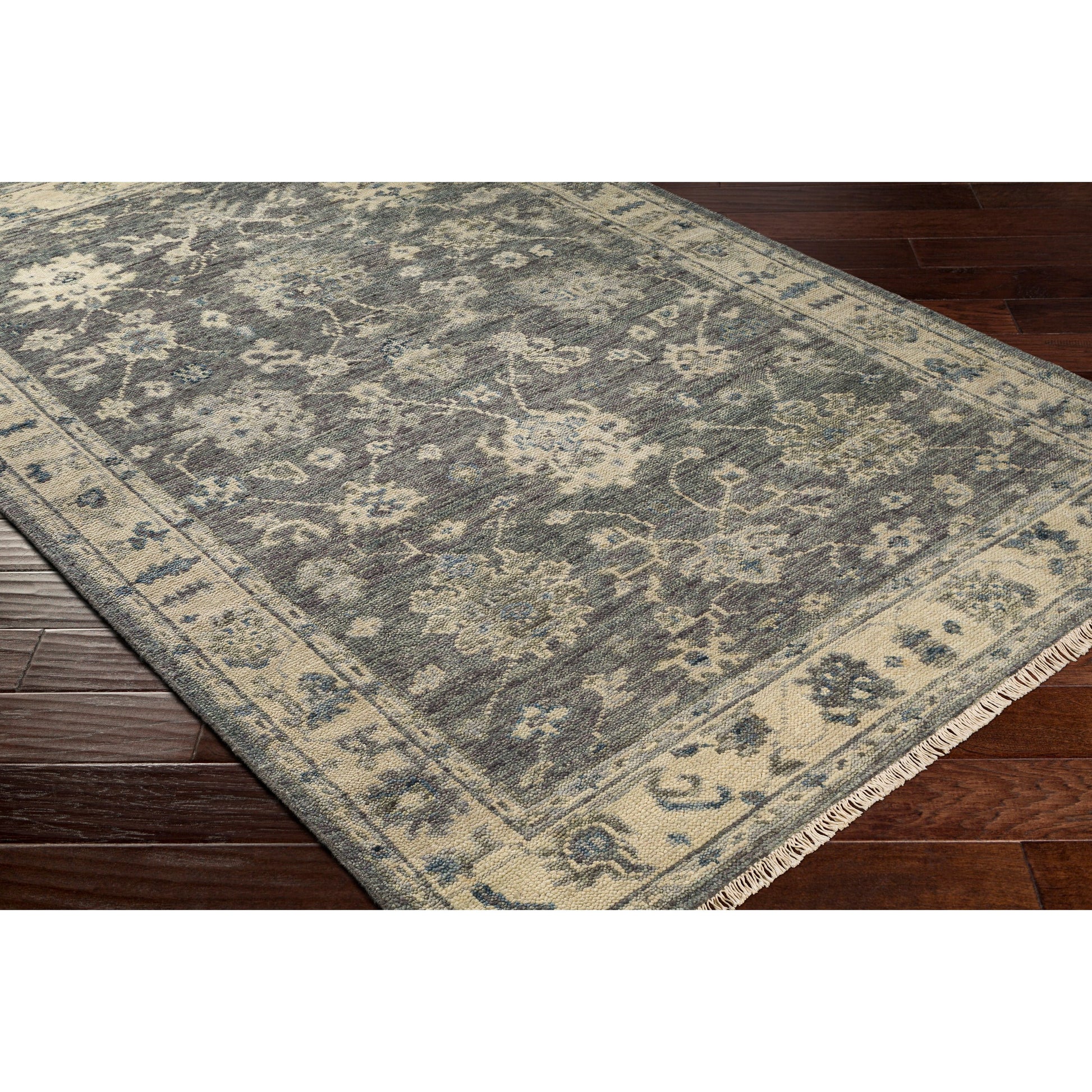 Biscayne Rug - 25942 by Surya in charcoal, black. Made from unique in a unique style.