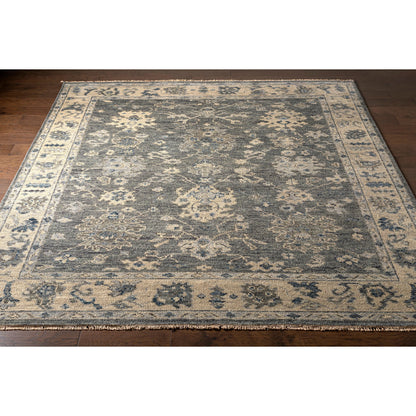 Biscayne Rug - 25942 by Surya in charcoal, black. Made from unique in a unique style.