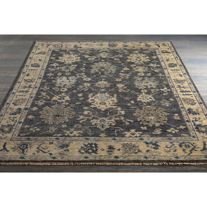Biscayne Rug - 25942 by Surya in charcoal, black. Made from unique in a unique style.